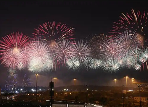 潜山市焰火晚会